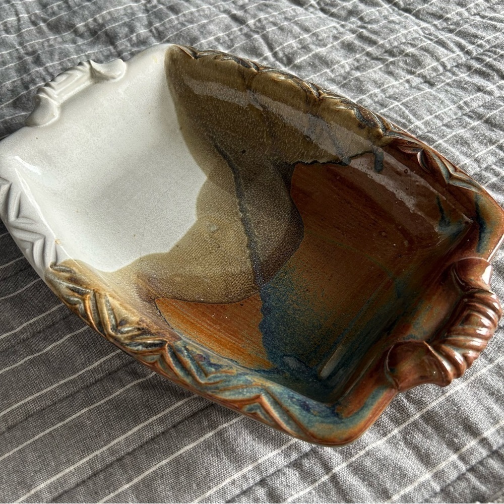 Vintage Stoneware Pottery Tray